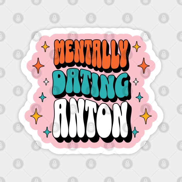 RIIZE briize mentally dating anton typography kpop | Morcaworks Magnet by Oricca