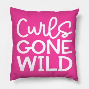 Curls Gone Wild Hairstylist Curly Hair Cute Pillow