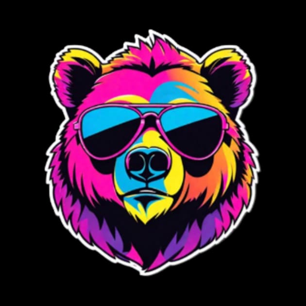 Cool Neon Bear by VRMonkeyz