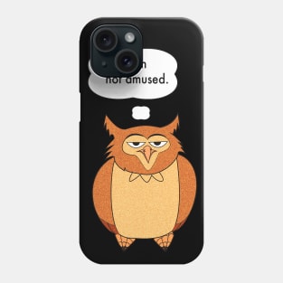 Unamused Owl Phone Case