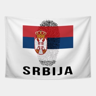 Serbia Flag DNA Tapestry