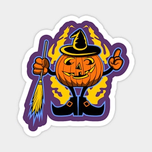 PUMPKIN WITCH Magnet