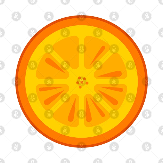 Orange Fruit Slice by THP Creative