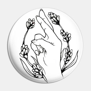 Crossed Fingers Pin