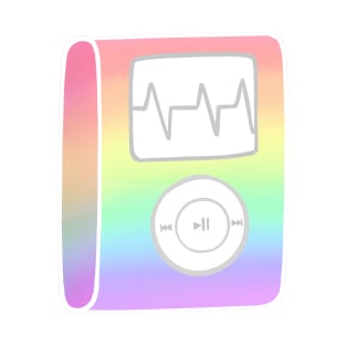 rainbow mp3 player T-Shirt