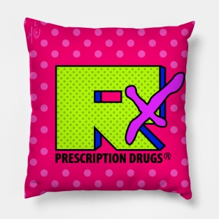 Pharmacy Pop Art 80s 90s MTV Parody Pillow