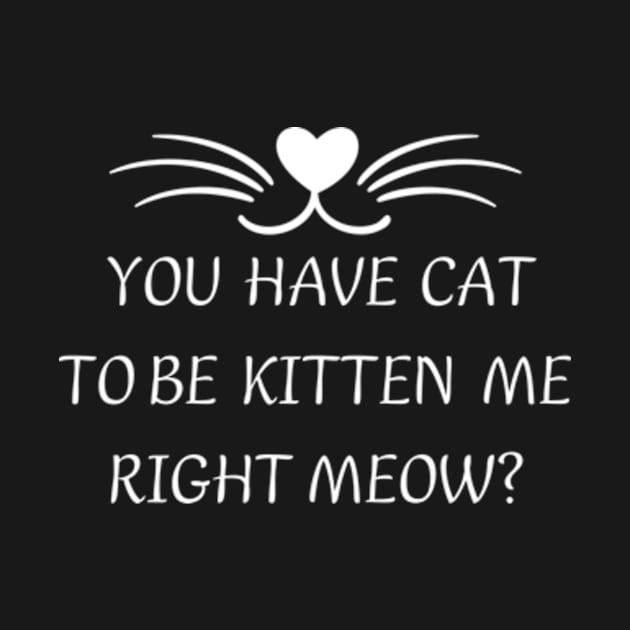 You Have Cat To Be Kitten Me Right Meow ? by arlene