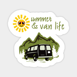 Van summer & camping Magnet