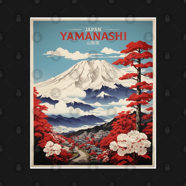 Yamanashi Japan Travel Vintage Poster Tourism by TravelersGems