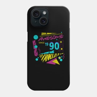 Awesome Since 1990-90’s Birthday Celebration, 41st Birthday Phone Case