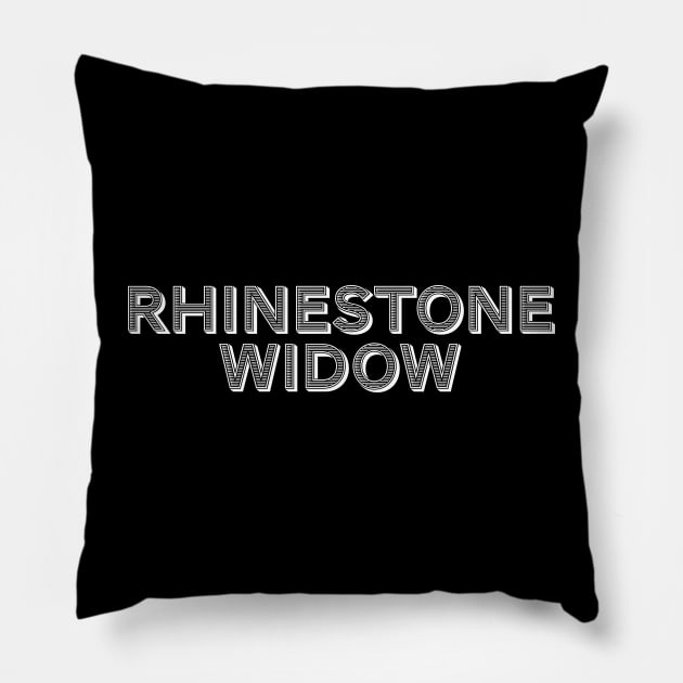 Rhinestone Widow Pillow by geekywhiteguy