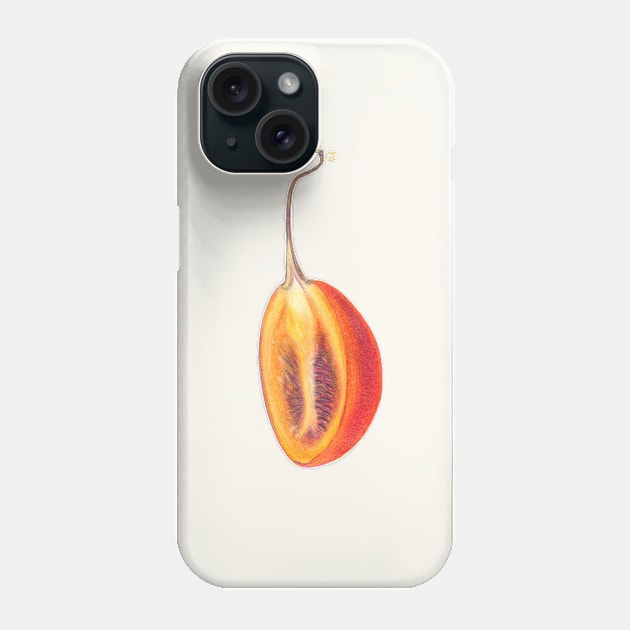 Tamarillo Exotic Fruit I Phone Case by VeraAlmeida