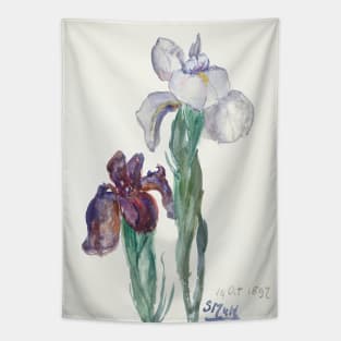 Irises by Sientje Mesdag-van Houten Tapestry