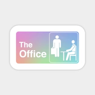 "The Office" Rainbow Pastel Logo Magnet