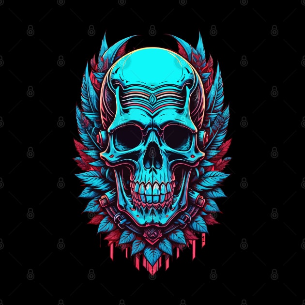 Metallic Skull Retro by DeathAnarchy