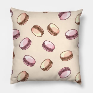 Macarons pattern cute face mask Pillow