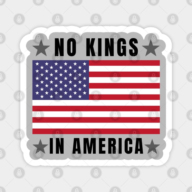 No-Kings Magnet by Creatifly Graphic Tees