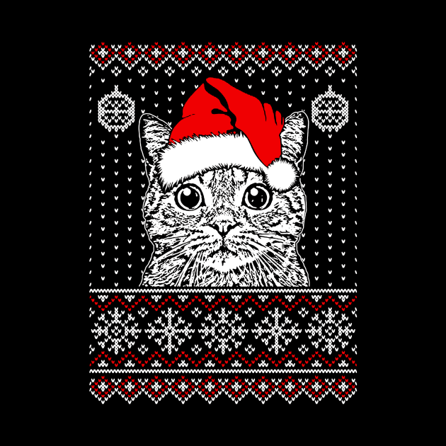 merry catmas ugly sweater by crackdesign