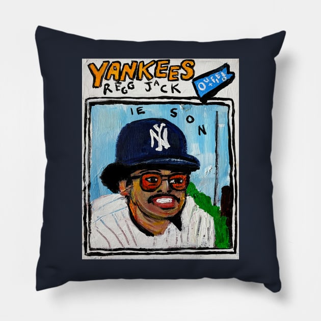 Reggie Jackson Pillow by ElSantosWorld