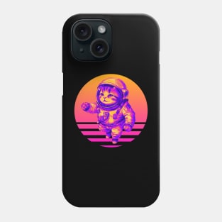 Astronaut Cat Retro Futurism Phone Case