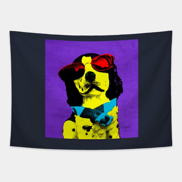 COOL DOG Tapestry by NYWA-ART-PROJECT