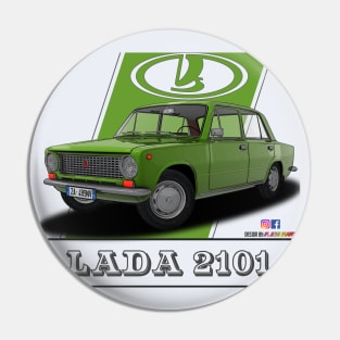 Lada 2101 1970 Green Pin