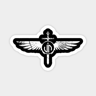 JP Designs - sword & wings crest Magnet