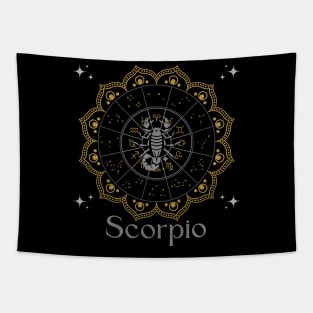 Scorpio Zodiac Mandala Tapestry