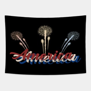 America *Fireworks* Tapestry