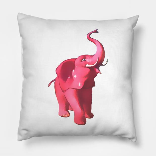 Pink elephant Hot Pink Elephants Pillow TeePublic