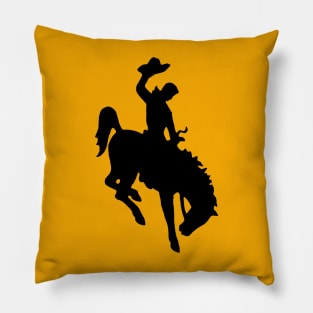 Wyoming Bucking Bronco Pillow