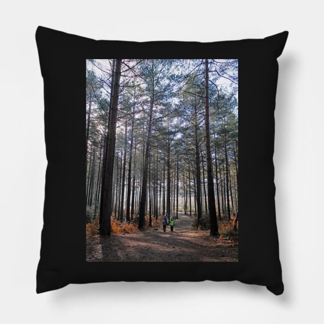 Walk in the woods canvas Pillow by fantastic-designs