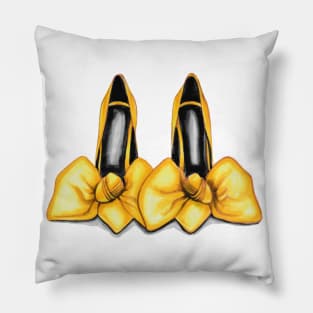 Big Bow Tie High Heels Pumps Pillow