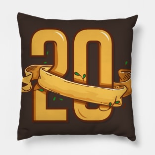 Exclusive Number 20 Pillow