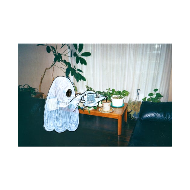 Ghost and It's Plant Friends by Ghosts by Sarah