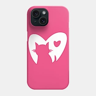 Hearts and Cats Phone Case