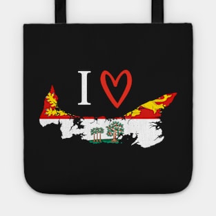 I love Prince Edward Island with Flag 2 Tote