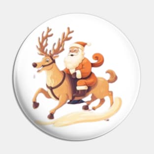 Happy Santa Claus Pin