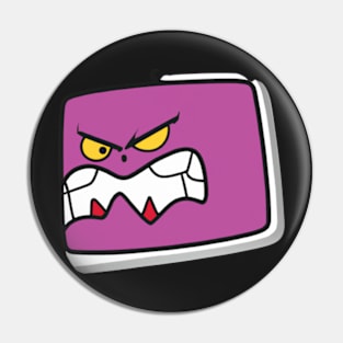 Cool Angry Sticker Pin