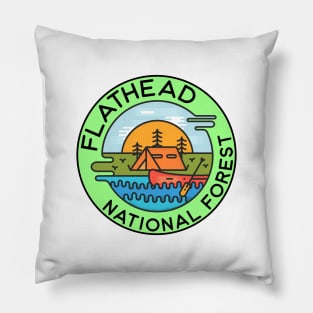 Flathead National Forest Montana Camping Canoe Pillow