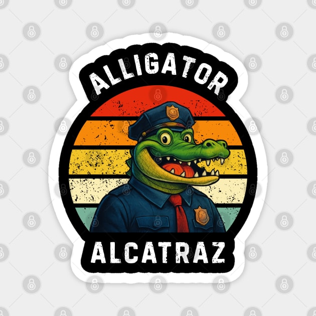 Alligator-Alcatraz Magnet by Creatifly Graphic Tees