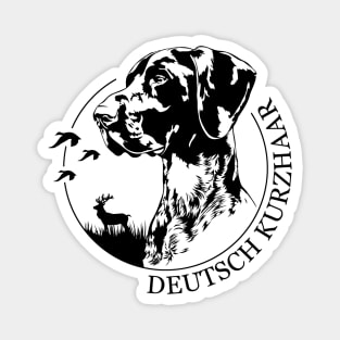 Deutsch Kurzhaar dog portrait Magnet