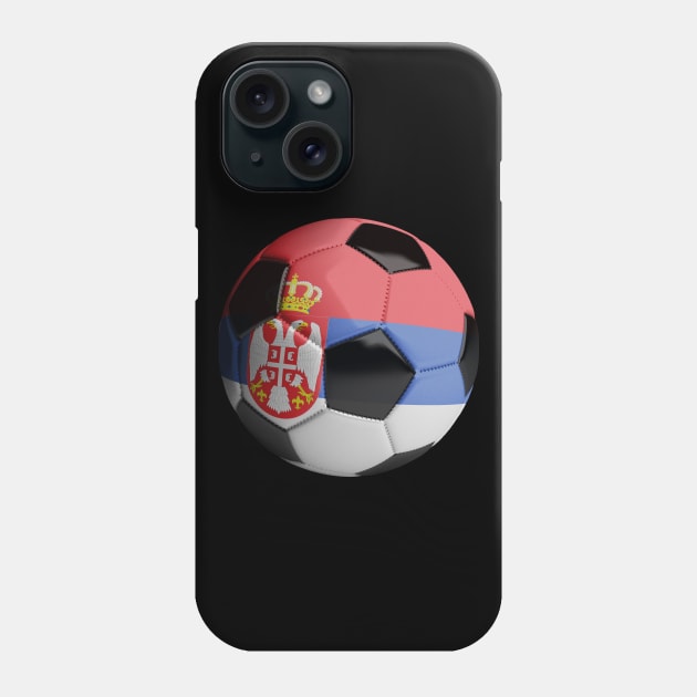 Serbia Soccer Ball Phone Case by reapolo