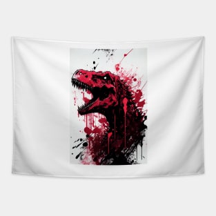 T Rex Ink Painting Tapestry