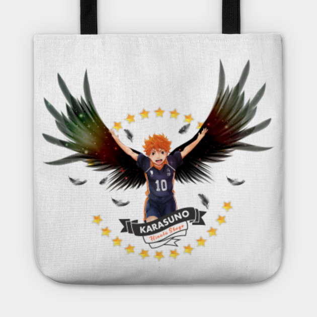 Hinata With Wings Fanart Haikyuu Tote Teepublic