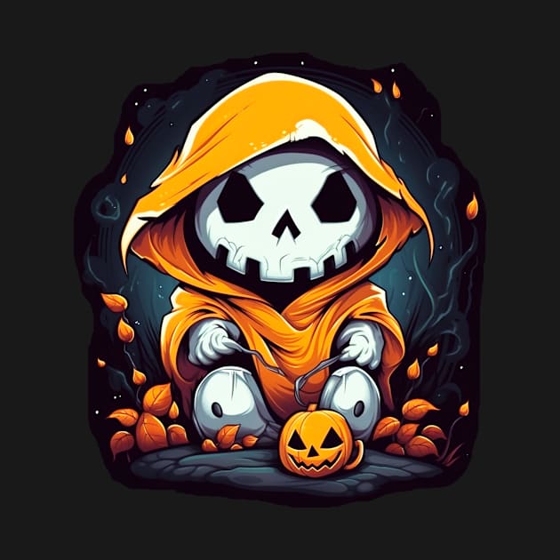 Eerie Halloween Ghoul Art - Spooky Season Delight by Captain Peter Designs