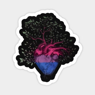 Bisexual Heart Tree of Life Magnet