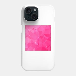 Persian Rose Pink Abstract Low Polygon Background Phone Case