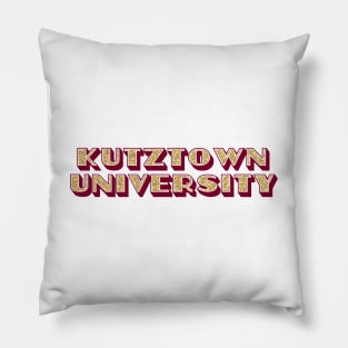 kutztown glitter lettering Pillow