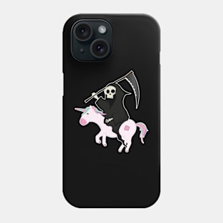 Death Riding Unicorn Phone Case